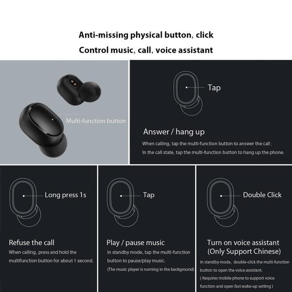 Xiaomi redmi airdots volume control shop