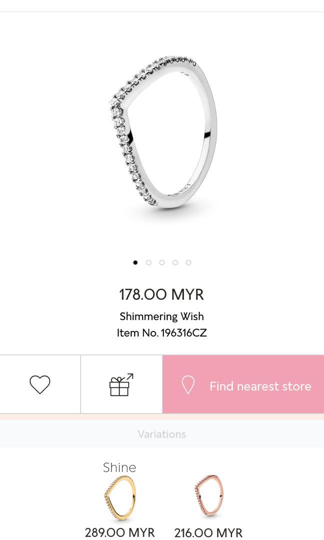 Shimmering wish hotsell ring pandora