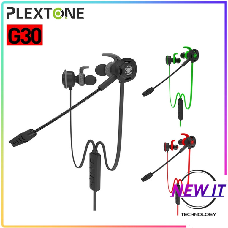 Plextone G30 Gaming Earphone Headset In Ear Earbud Noise Cancellation W Mic 3 5mm Audio Headphones Headsets On Carousell