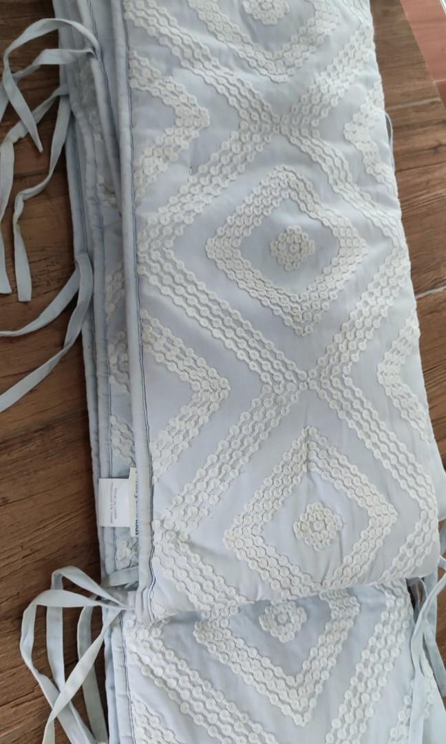 pottery barn crib bumper