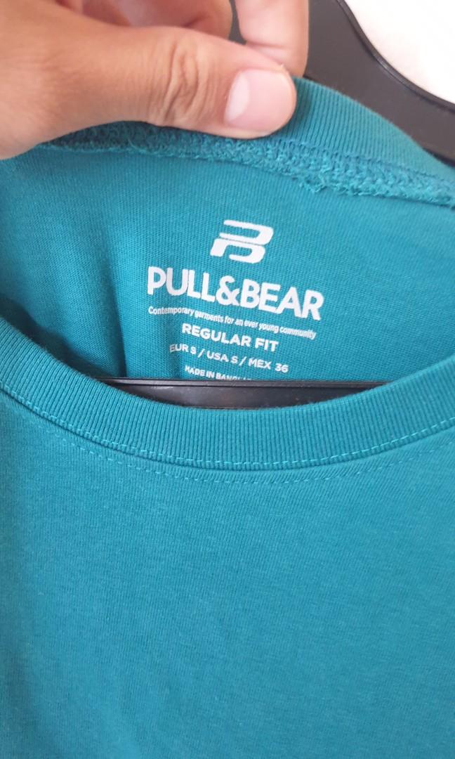 Pull n Bear basic tee (Category: Tshirts & Polo Shirts) located in Singapore. Submitted by the_process (Listing ID 1063061404, Image 2). Description: worn once. size S regular fit pull n bear retail price $19.99.