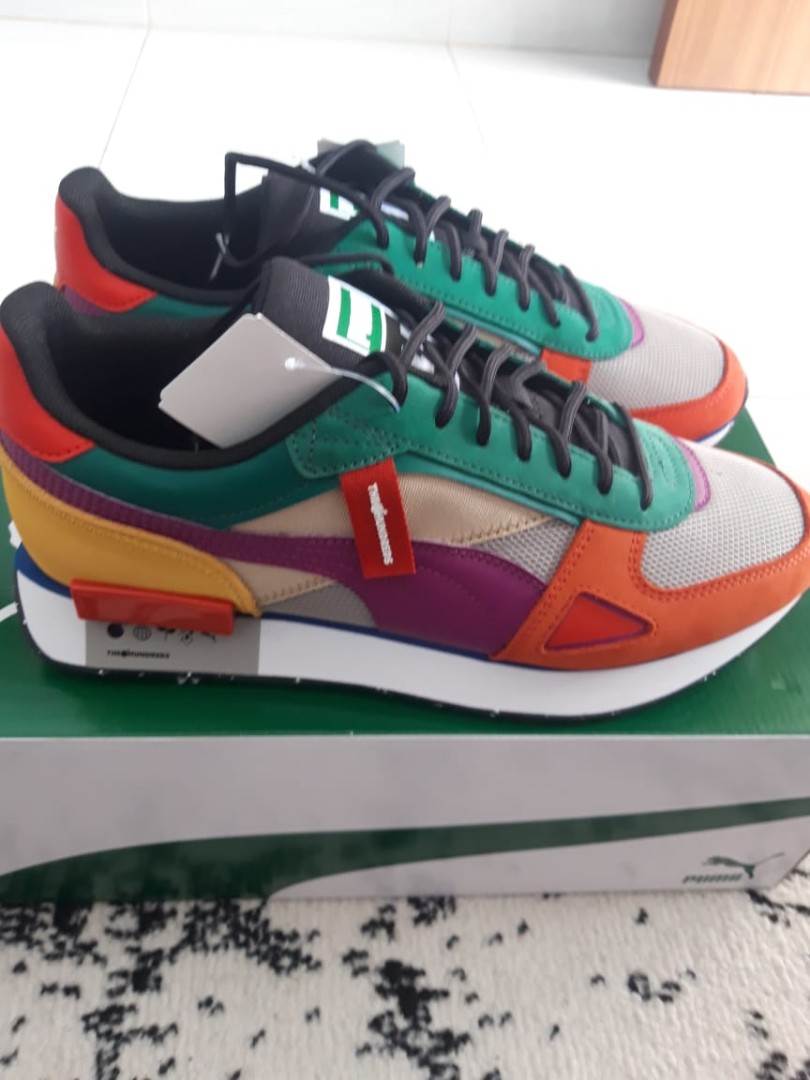 Puma Rider X the hundreds, Fesyen Pria, Sepatu , Sneakers di Carousell