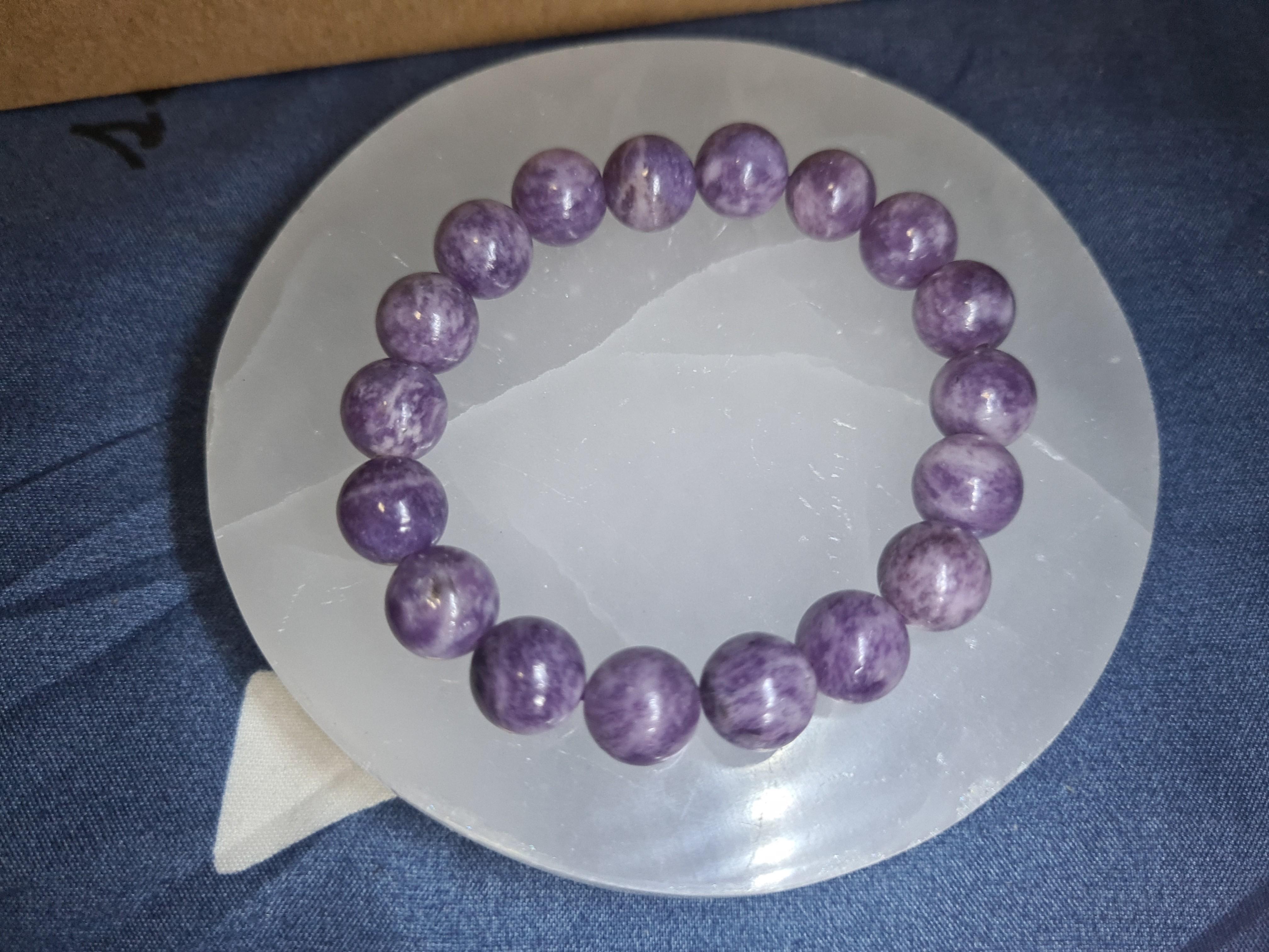 Purple crystal beads online