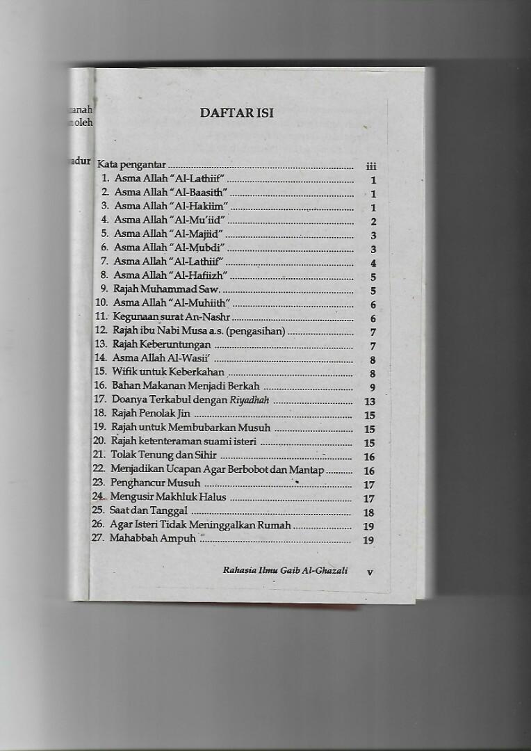 Rahasia Ilmu Gaib Imam Al Ghazali Terjemah Kitab Al Aufaq Kumpulan Ilmu Gaib Imam Al Ghazali Buku Ori Asli Buku Alat Tulis Buku Di Carousell