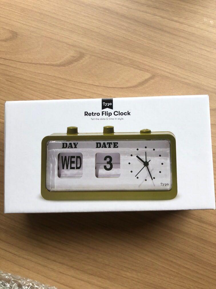 Retro Flip Clock by Typo, Furniture & Home Living, Home Decor, Clocks