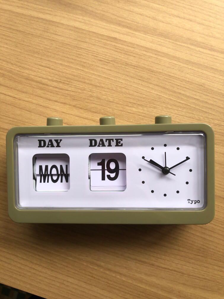 Retro Flip Clock by Typo, Furniture & Home Living, Home Decor, Clocks