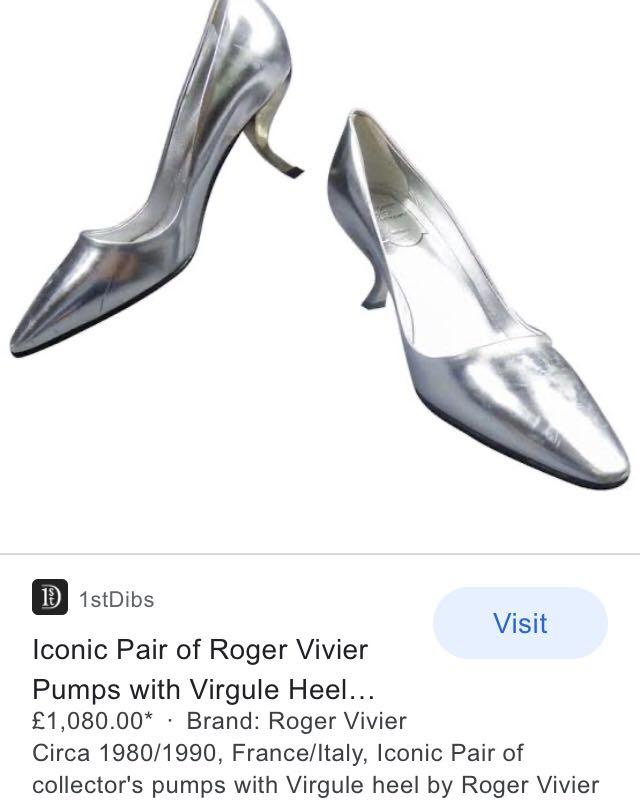 Roger Vivier Rare Iconic 60 s Virgule Comma Heel Women s Fashion Footwear Heels on Carousell