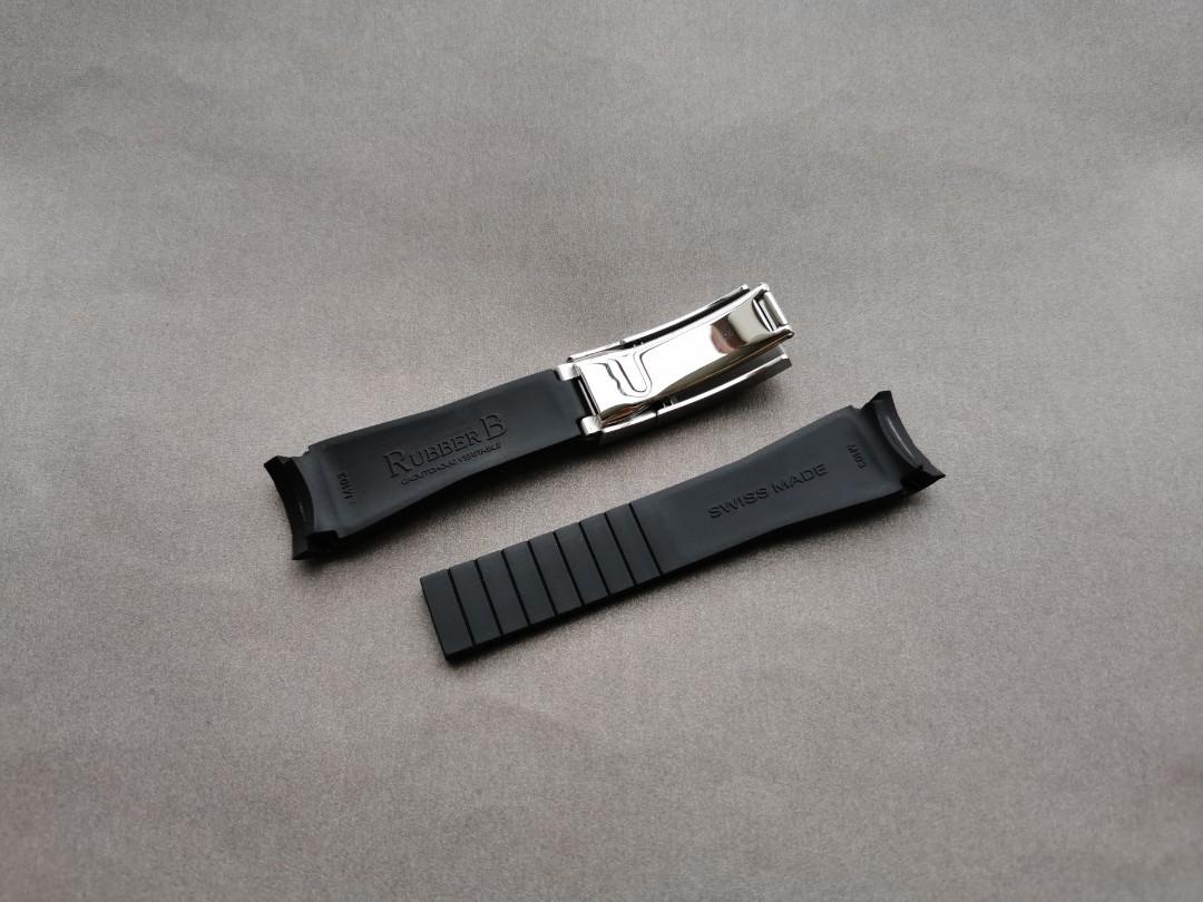 ROLEX 20mm M103 Rubber B Watch Strap Men s Fashion Watches Accessories Watches on Carousell