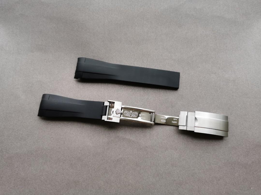 ROLEX 20mm M103 Rubber B Watch Strap Men s Fashion Watches Accessories Watches on Carousell