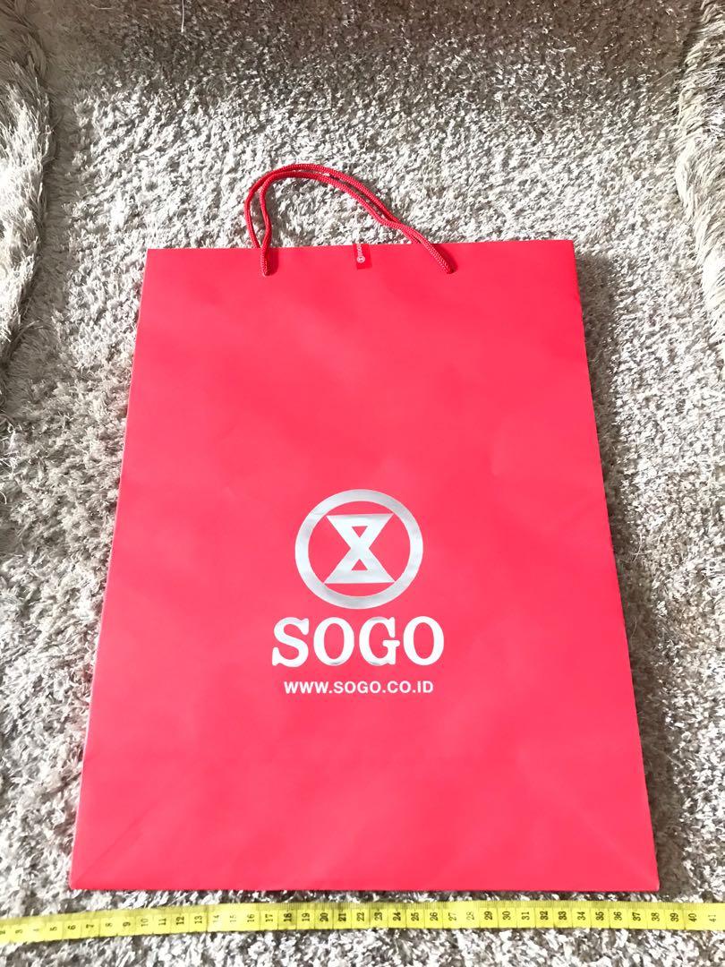 sogo paper bag kantong belanja sogo original dan authentic