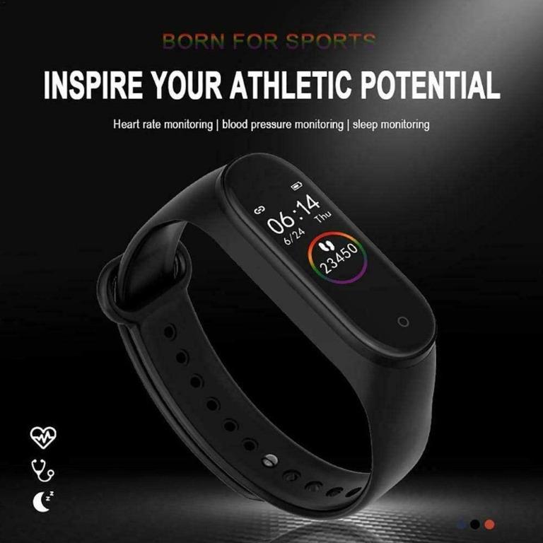 SP2 M4 Smart Bracelet Smart Bracelet Wristband Sports Watch Fitness Tracker Pressure Heart Monitor Activity Watch With Heart Rate Monitor Blood