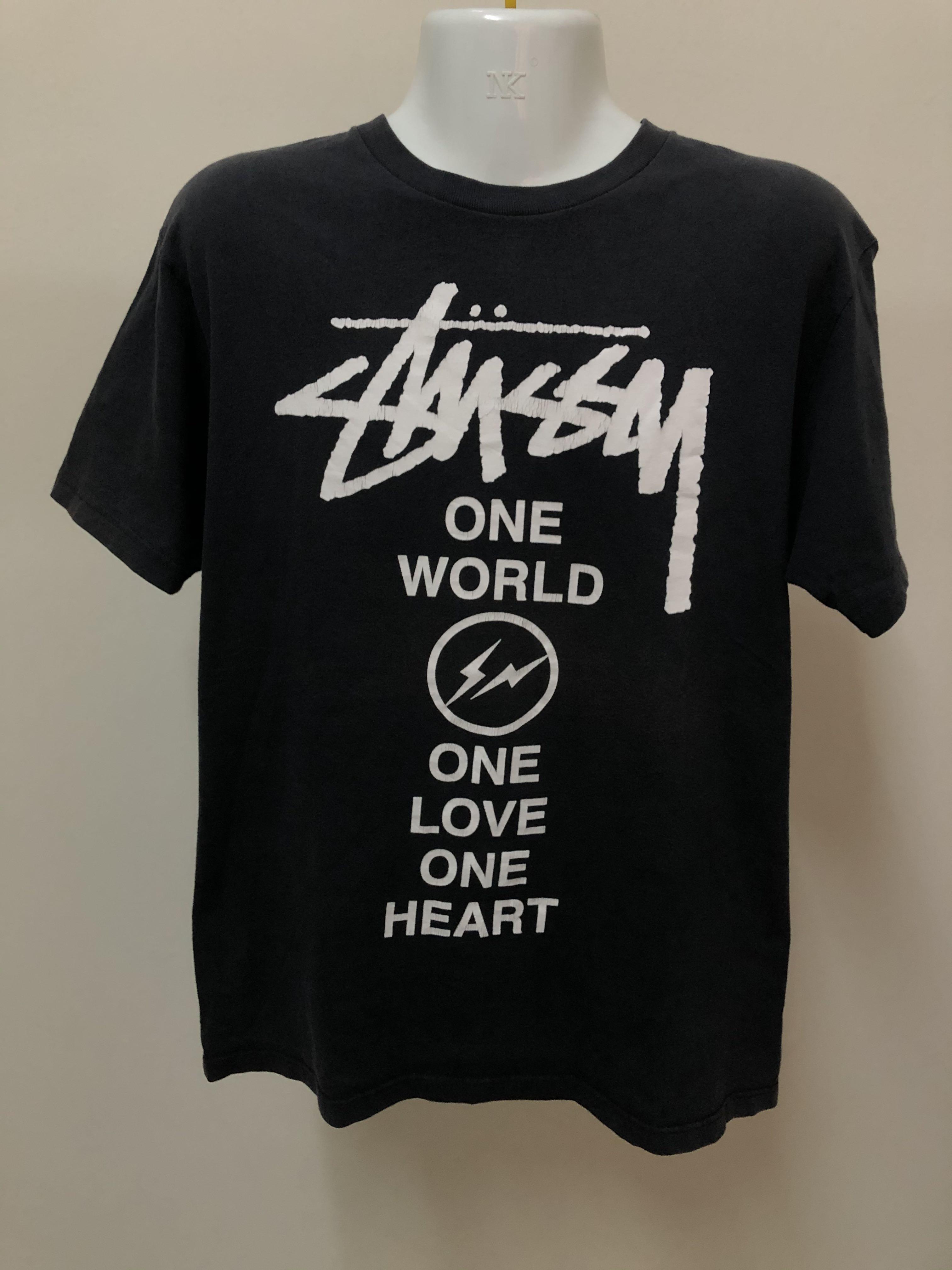 激安売品stussy × fragment design T Tシャツ/カットソー(半袖/袖なし)