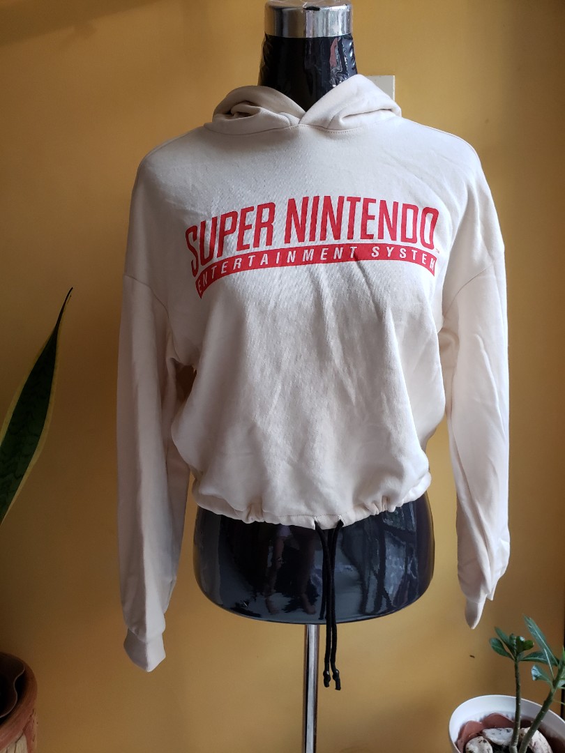 Super Nintendo H M Hoodie Overruns Women s Fashion Tops Others Tops on Carousell