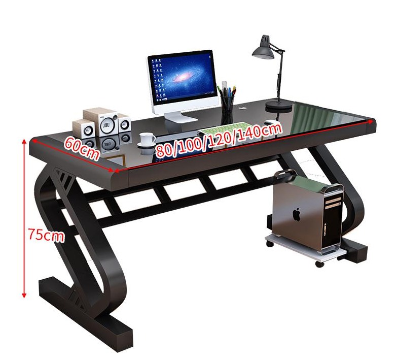 Tempered Glass COMPUTER TABLE, Furniture & Home Living, Office