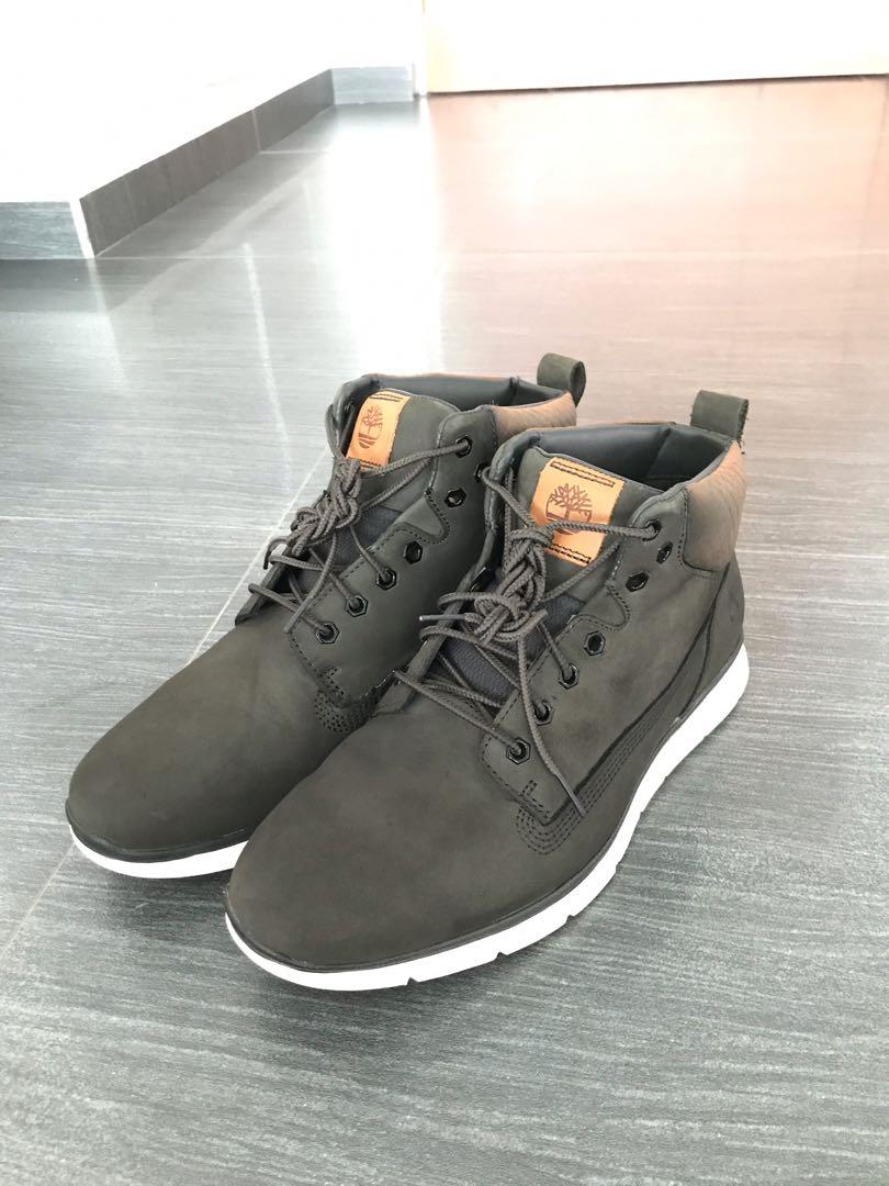 Timbaland Leather Boots Shoes SensorFlex Killington Chukka Olive Green Boots LIKE NEW Men s Fashion Footwear Boots on Carousell