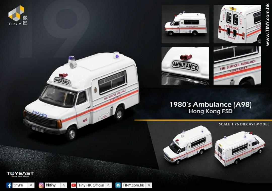 Tiny 微影 19 1980年代救護車 8 1980 S Ambulance 玩具 遊戲類 玩具 Carousell