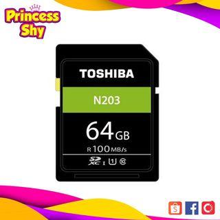 Toshiba 64GB N203 SDXC UHS-I Card U1 Class10 SD Card 100MB/s
