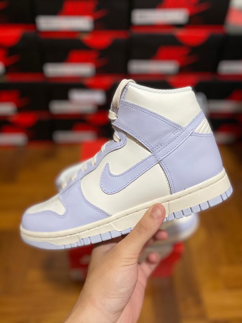 US7W | EUR38] Nike Dunk High Football Grey, Women's Fashion, Footwear,  Sneakers on Carousell