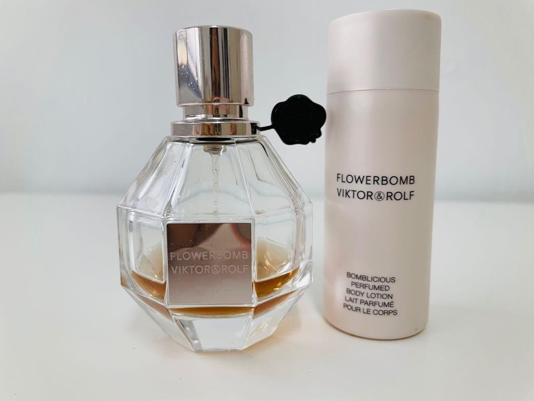 Victor And Rolf Flowerbomb Perfume And Body Lotion Set Health Beauty Perfumes Nail Care Others On Carousell