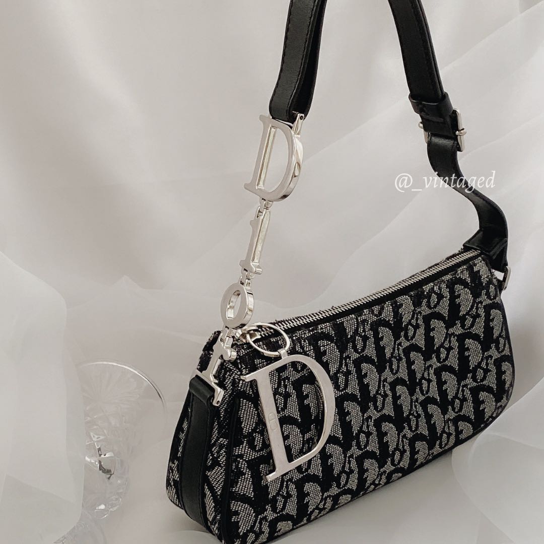 Medium Dior Key Bag Blue Dior Oblique Jacquard  DIOR GR