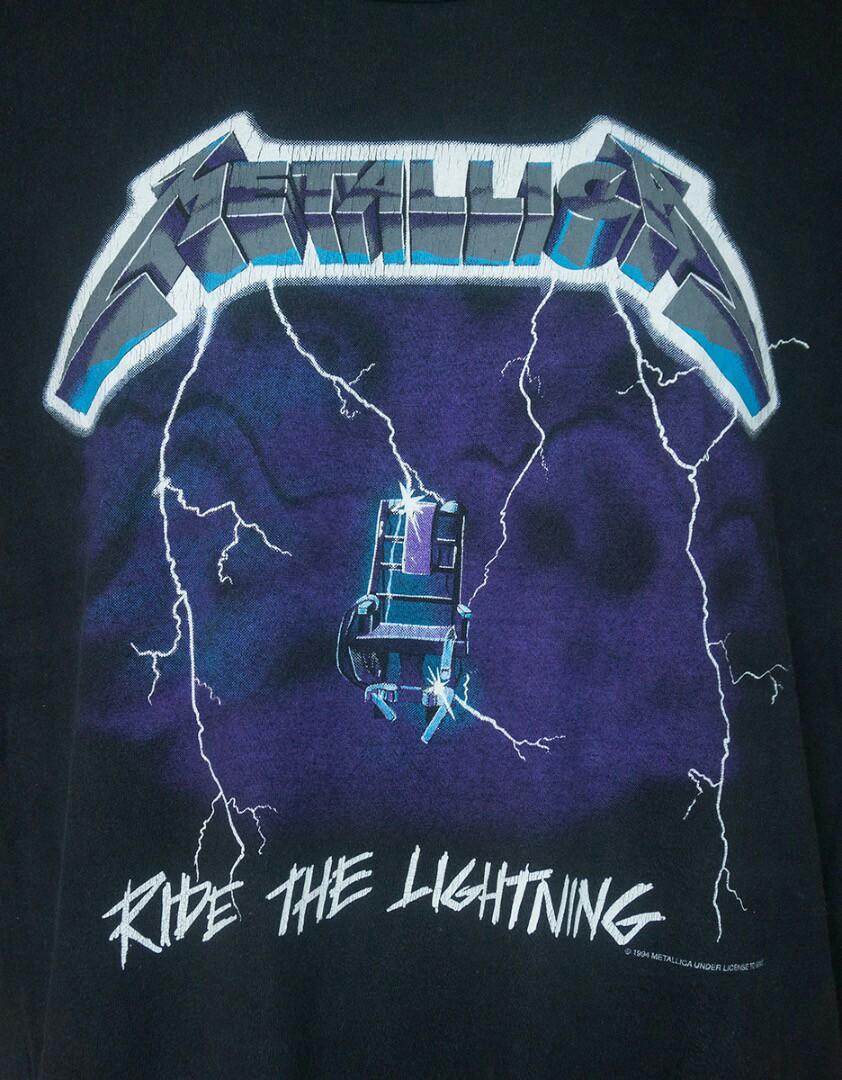 Metallica ride the lightning shirt 1994 clearance