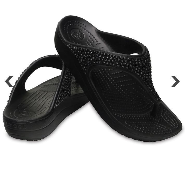 Women s Crocs Sloane Embellished Flip Women s Fashion Footwear Flipflops and Slides on Carousell