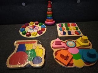 Wooden Colourful Sorter Shape & Numbers