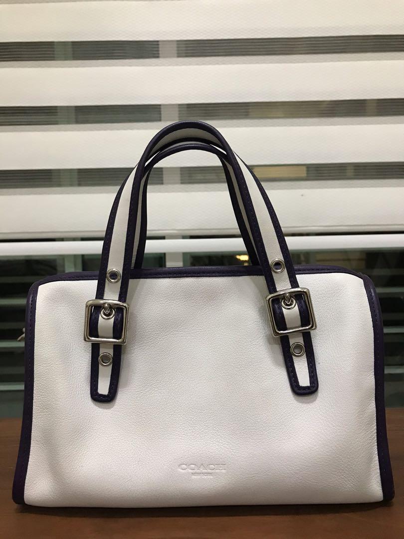 Coach purse store with purple trim