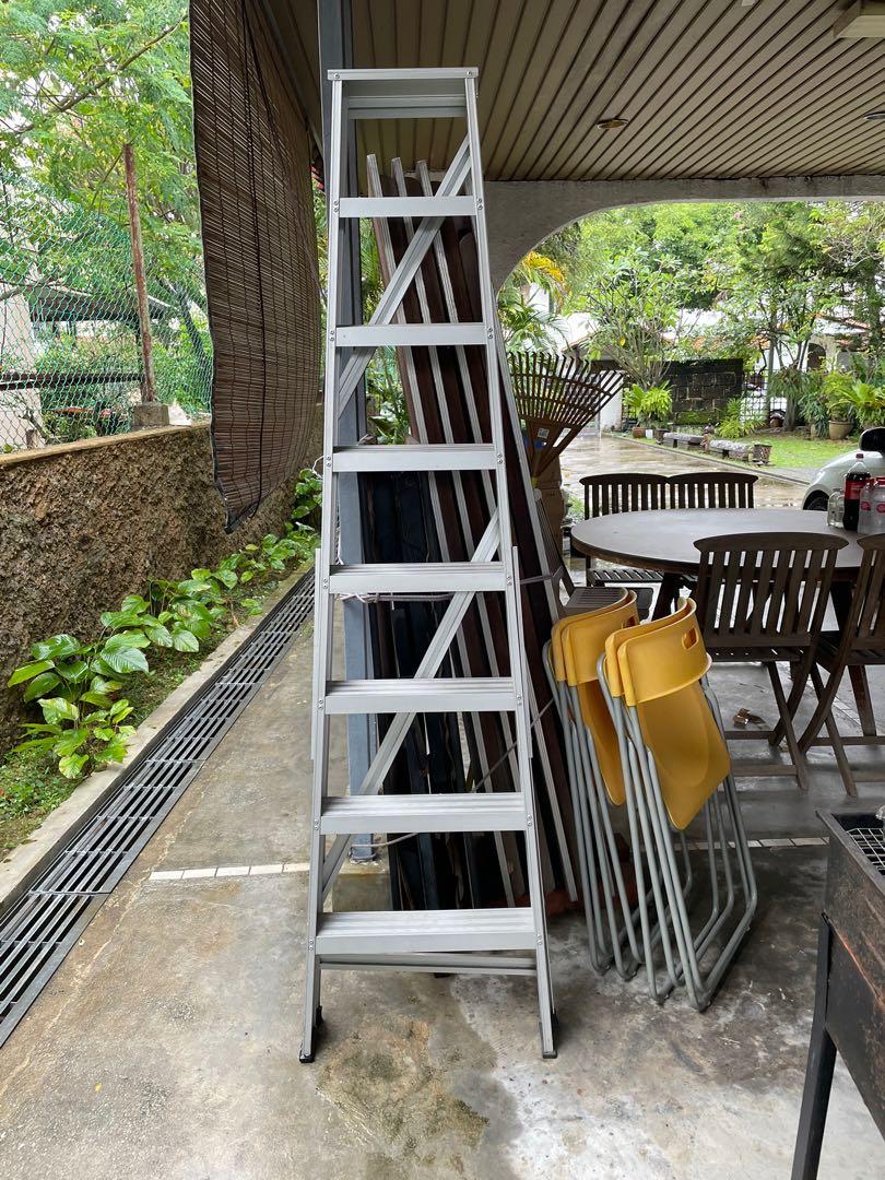 8 Step Aluminum Ladder, Furniture & Home Living, Furniture, Shelves ...