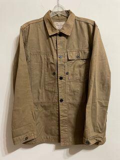 日本品牌 Takaso co.日本製 海軍樣式 卡其綠襯衫