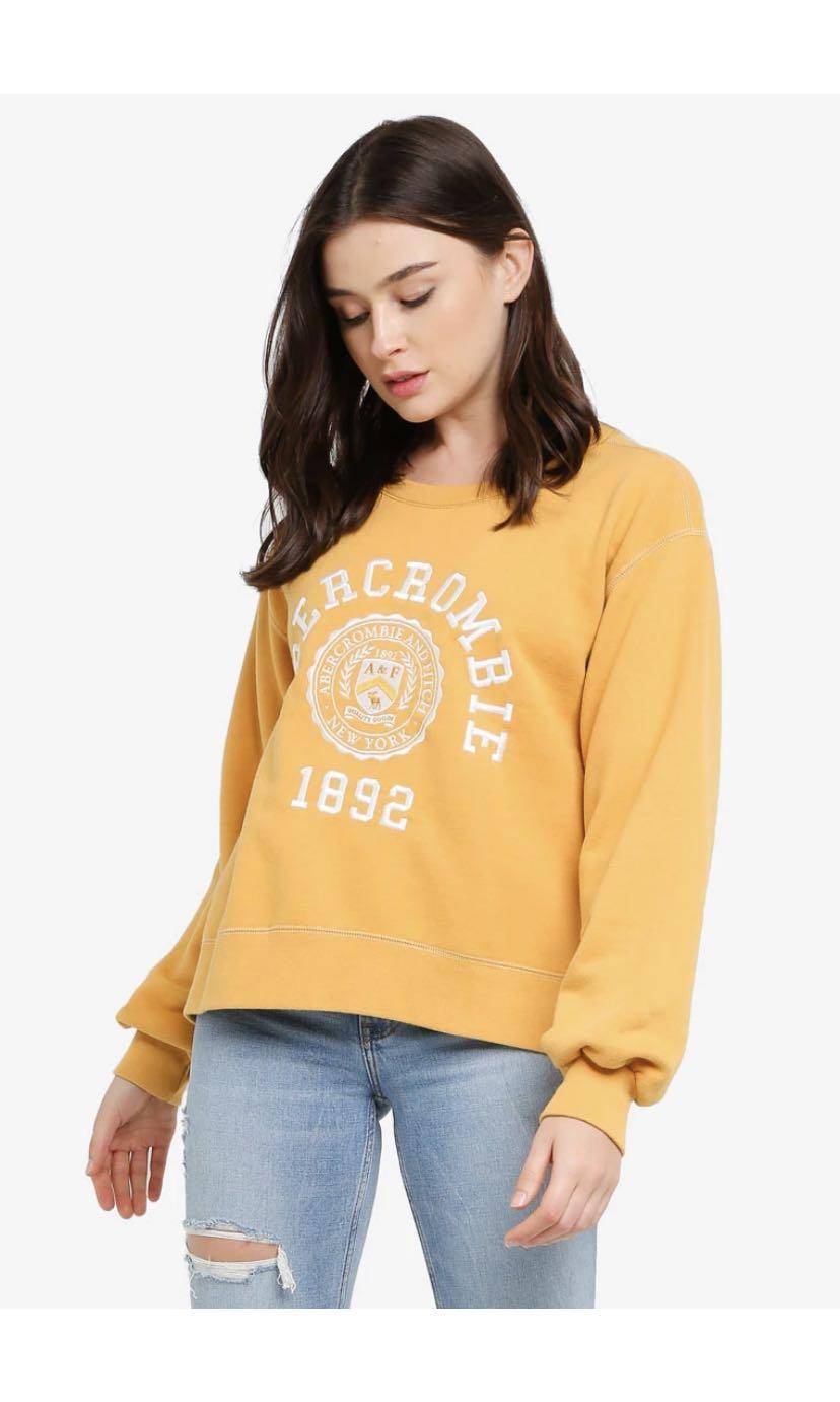Abercrombie yellow sweater online