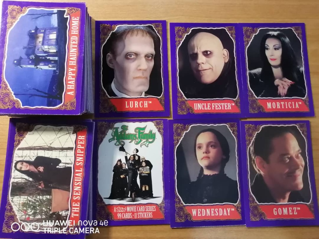 Addams Family Trading Cards set, Hobbies & Toys, Toys & Games on Carousell