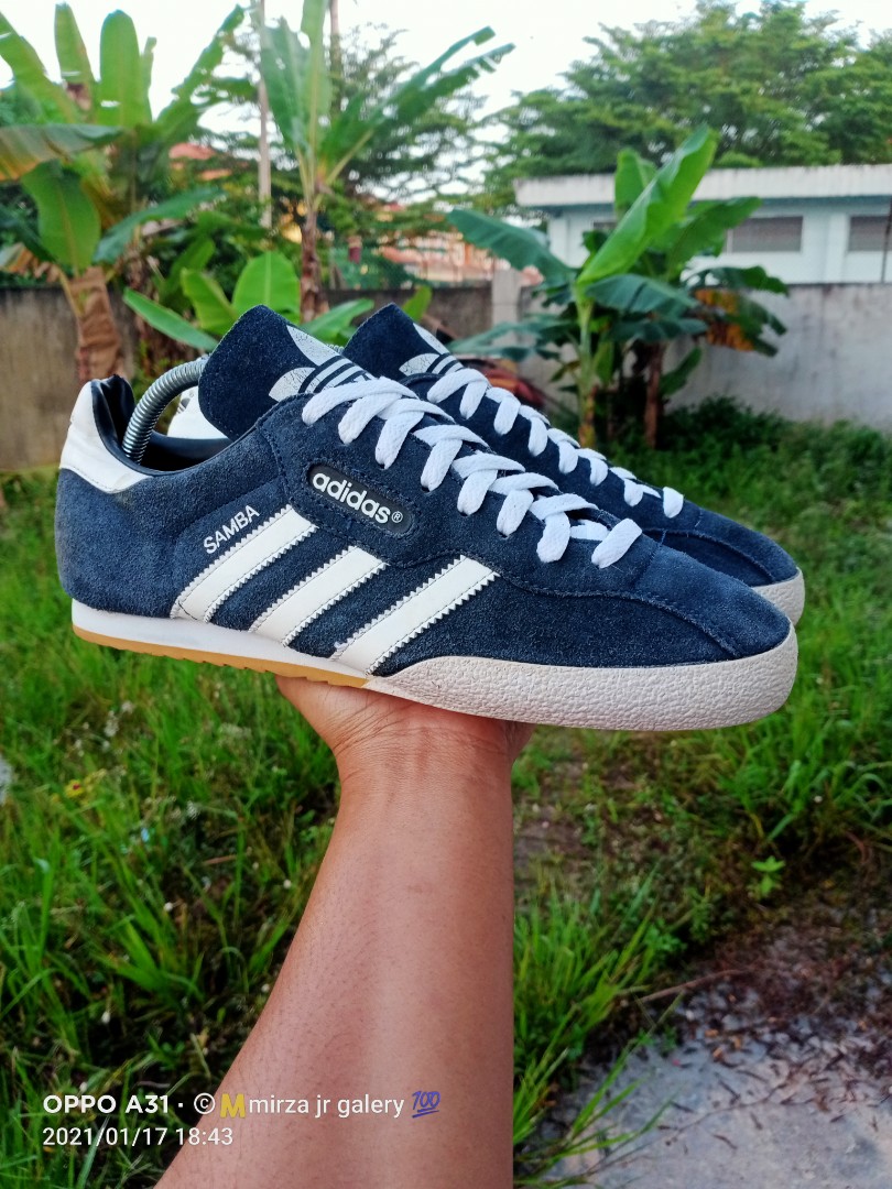 Adidas samba best sale super bleu