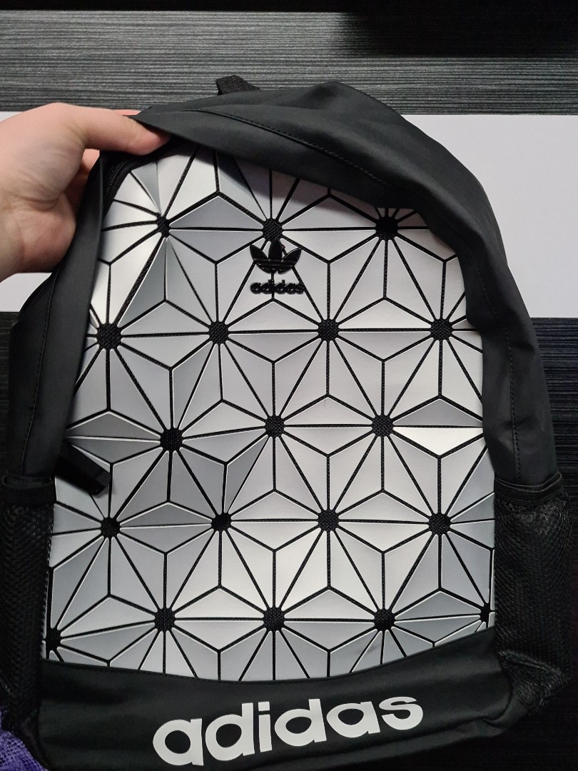 adidas silver backpack