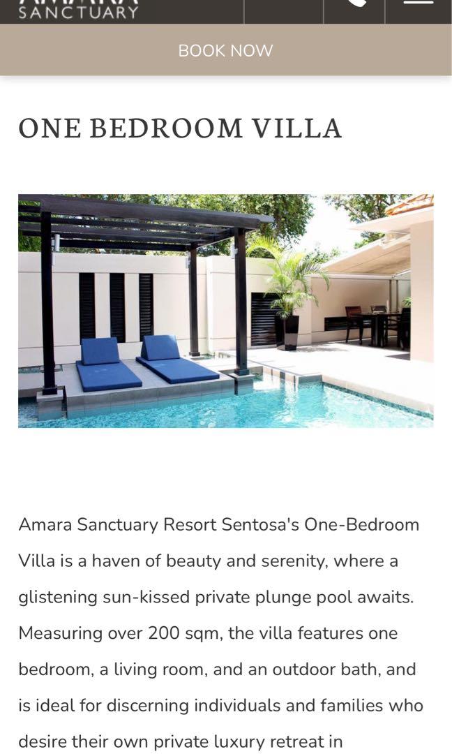 Amara Sanctuary One Bedroom Villa 3d2n Tickets Vouchers Vouchers On Carousell