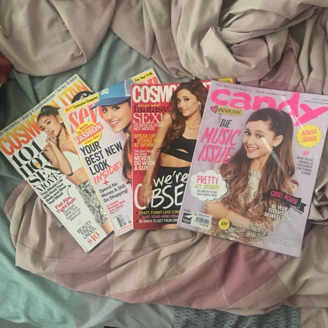 Ariana Grande Magazines (Category: Magazines) located in Caloocan City. Submitted by shopwithdcloset (Listing ID 1063319207, Image 1). Description: ❤️ CANDY P100 ❤️ SEVENTEEN P150 ❤️ COSMOPOLITAN P200 ❤️ Pm for more infos and pics!.