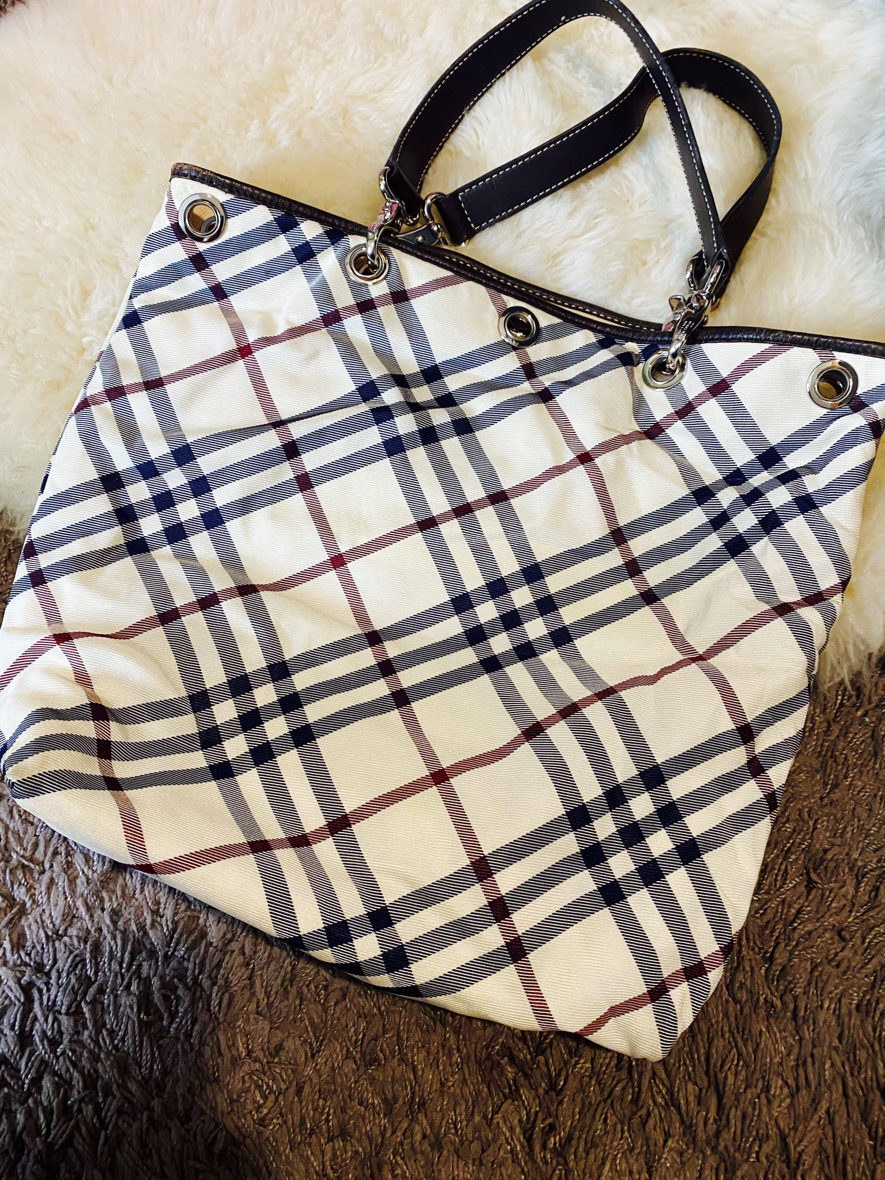 Authentic Burberry tote bag Women s Fashion Bags Wallets Tote