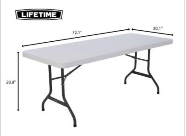 Authentic Lifetime 6-foot commercial Folding table.., Furniture
