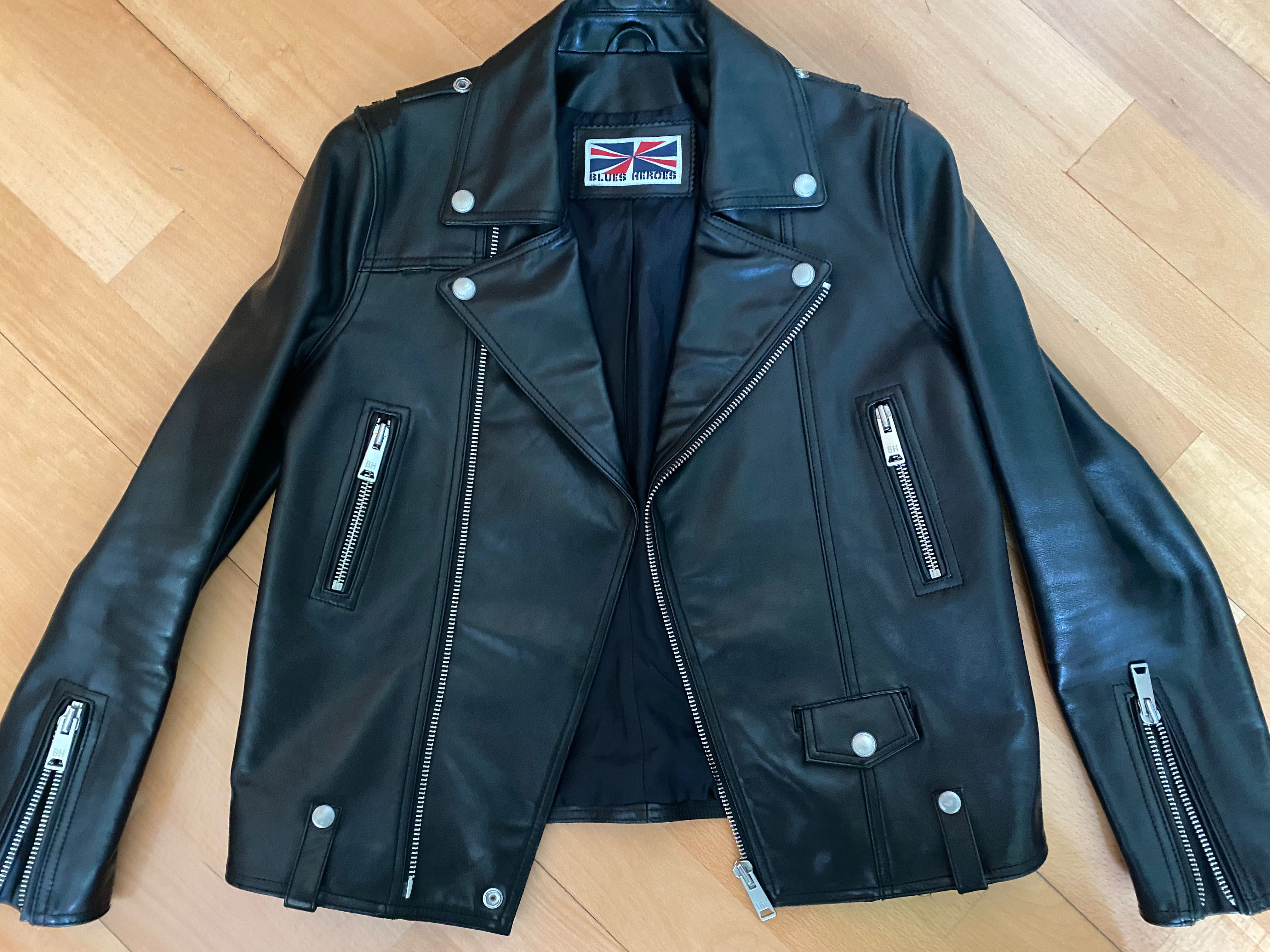Blue heroes sales leather jacket