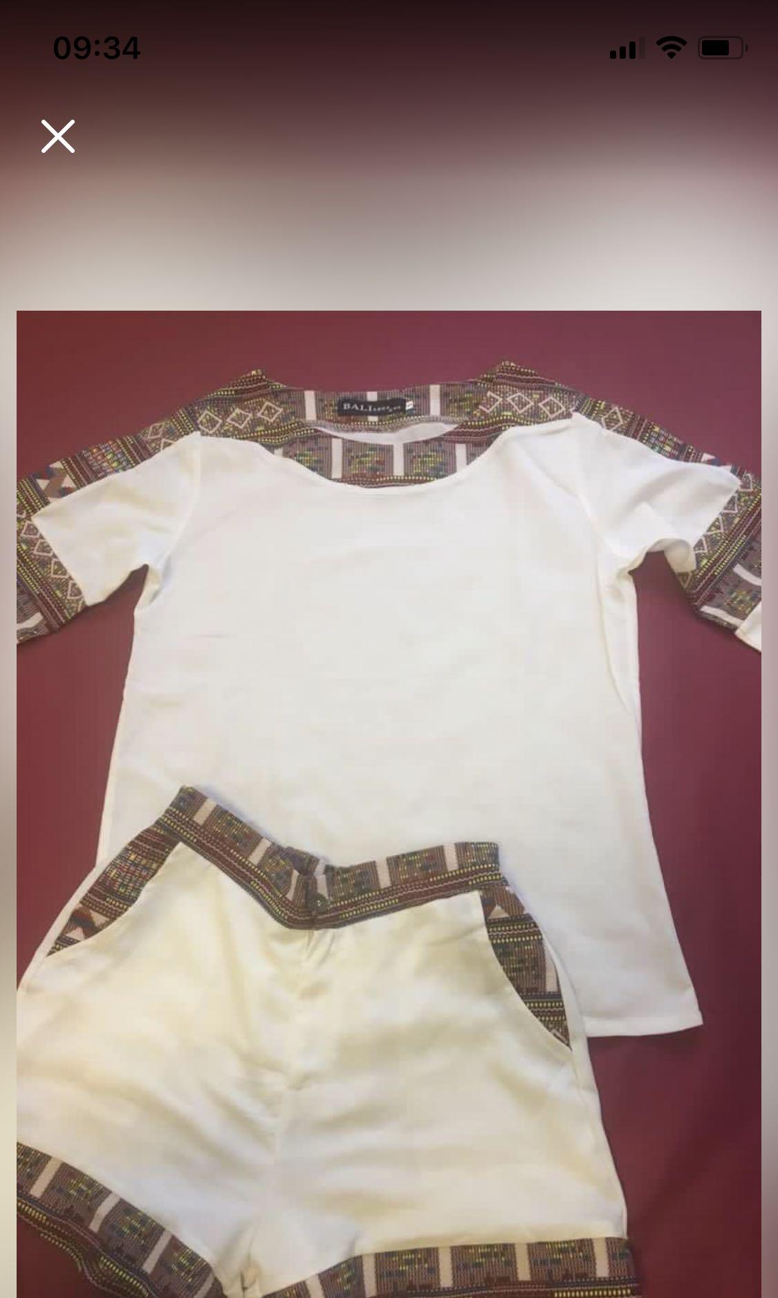 Bohemian top and shorts (Category: Blouses) located in Muntinlupa City. Submitted by goblinsbrideph (Listing ID 1063281071, Image 1). Description: Used once in Cambodia. Size: small May provide additional photos for interested buyer..