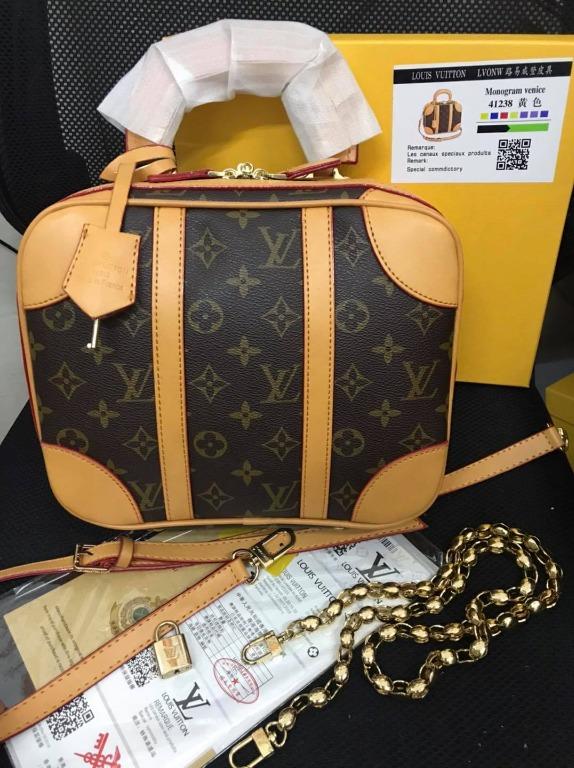 LV Envelope sling bag with dust bag care card , with box