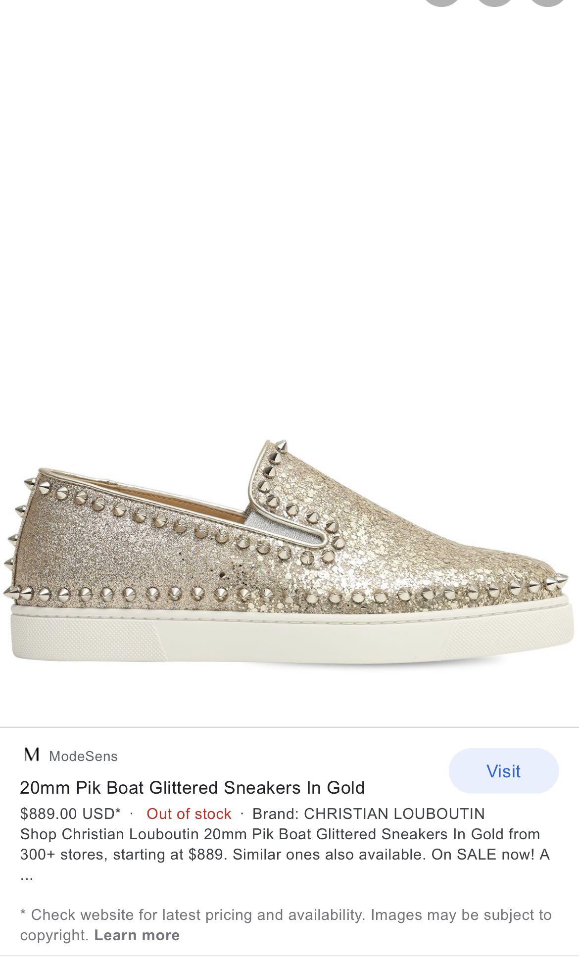 Christian louboutin pik boat hot sale