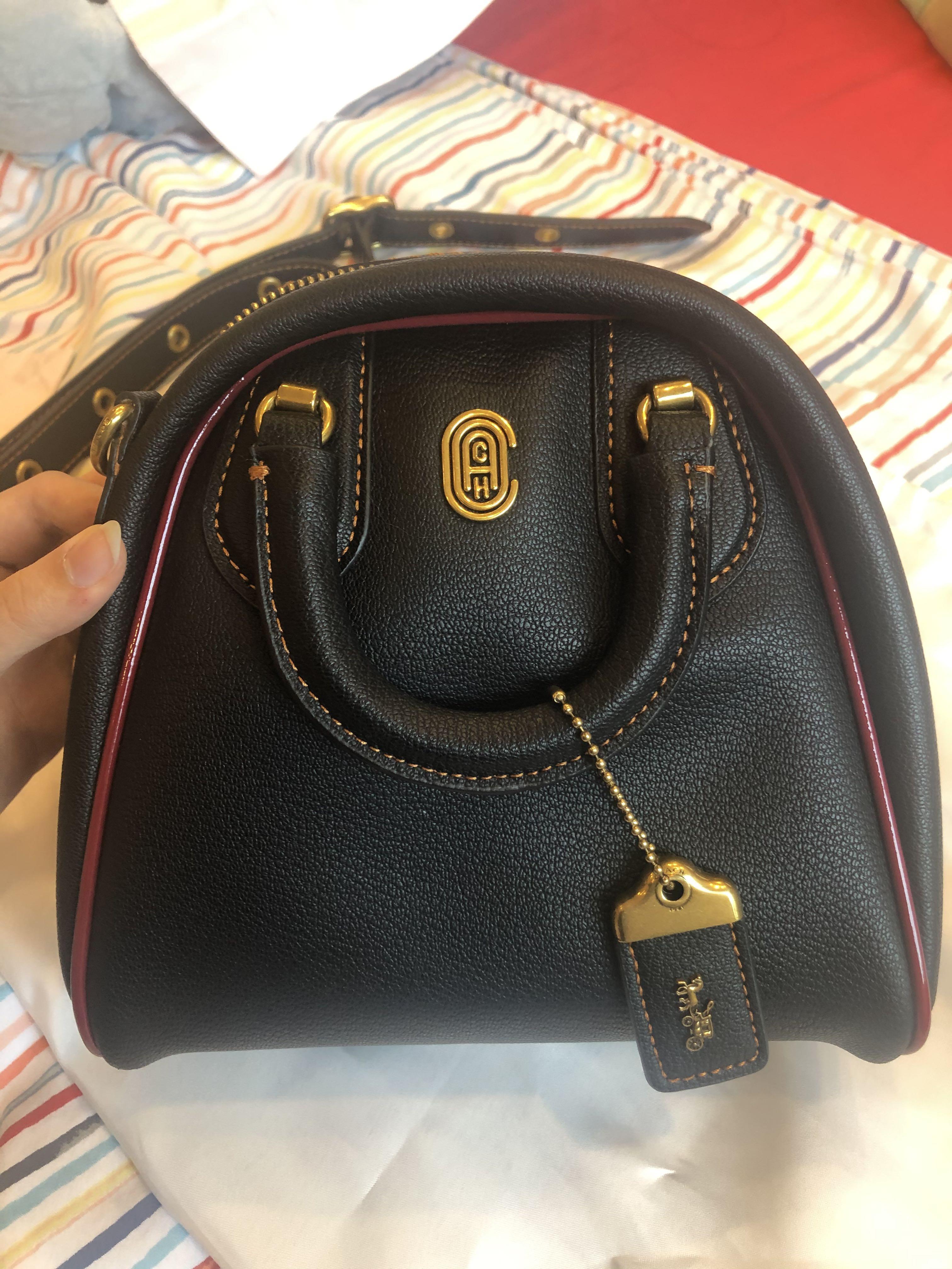 coach marleigh black crossbody satchel bag, Luxury, Bags & Wallets on  Carousell