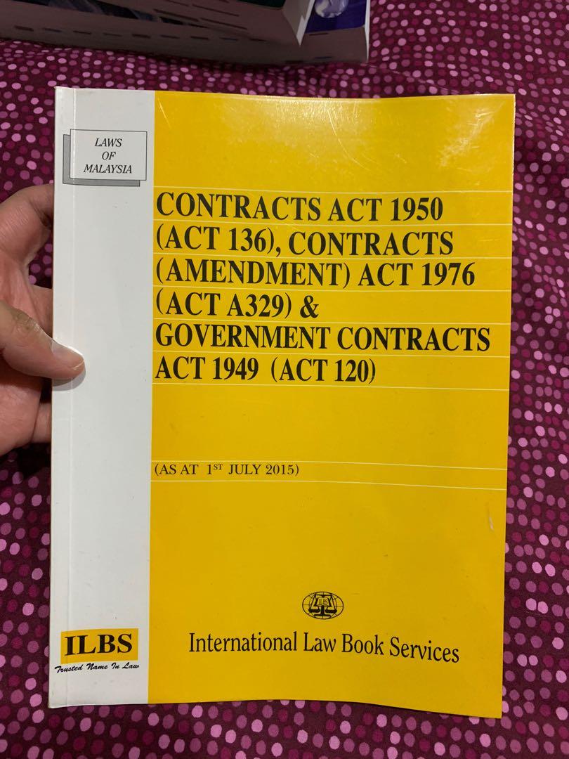 Contracts Act 1950 Textbooks On Carousell