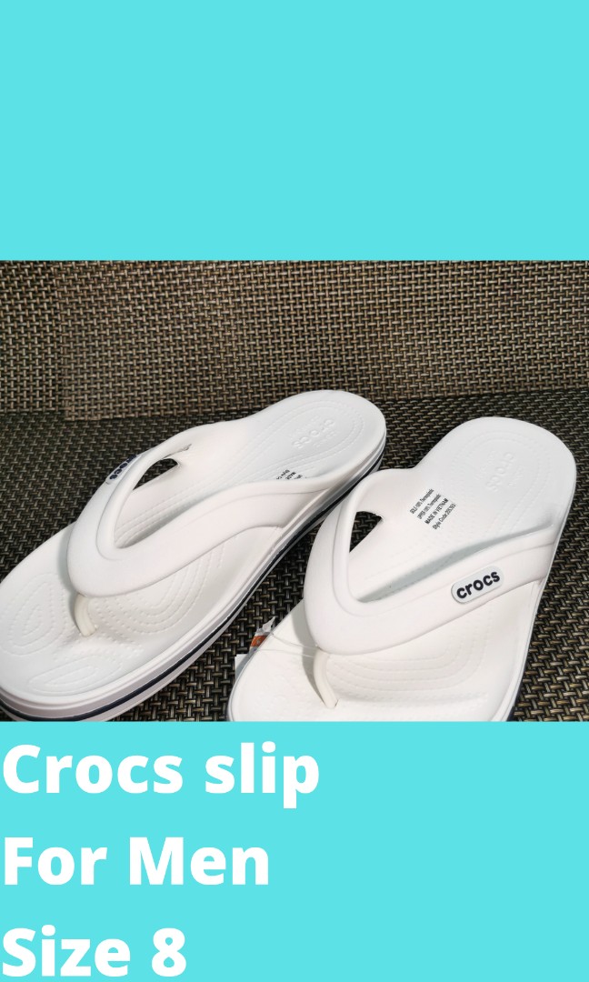 size 8 white crocs