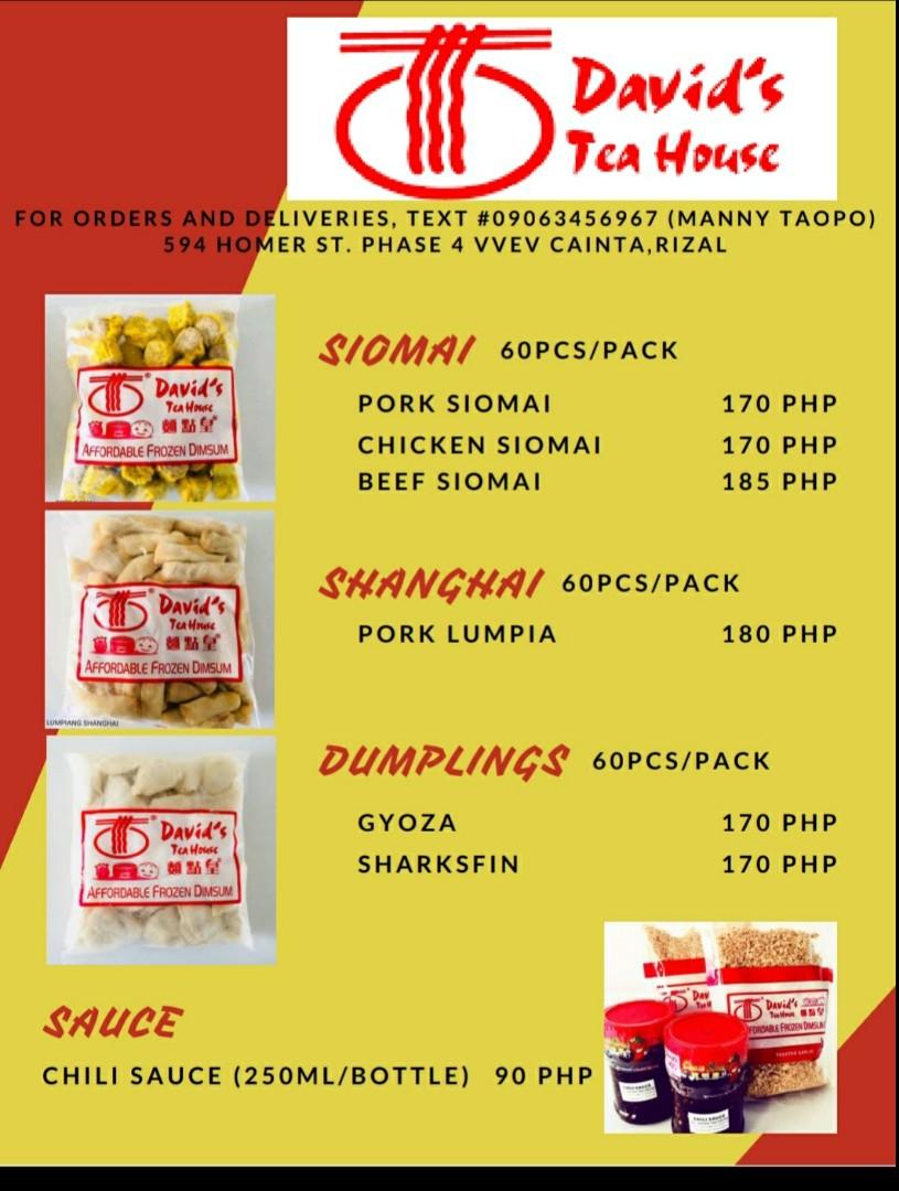 Davids Tea house siomai, Food & Drinks, Local Eats on Carousell