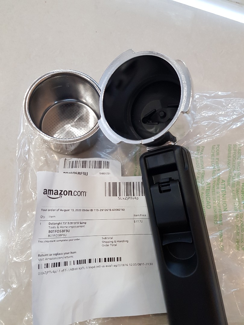 Pozzetto E Filtro DeLonghi 7313281919 – Originale OEM – Nuovo Per Macchina Caffè