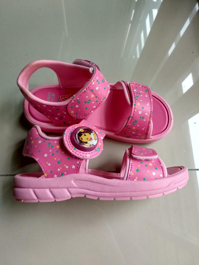 Dora girl's sandals with light-up button, Babies & Kids, Babies & Kids ...