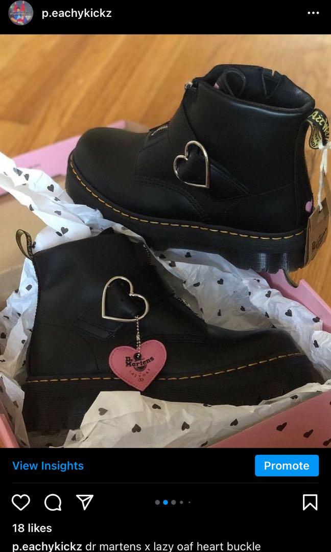 Preorder Dr Martens x lazy oaf heart buckle