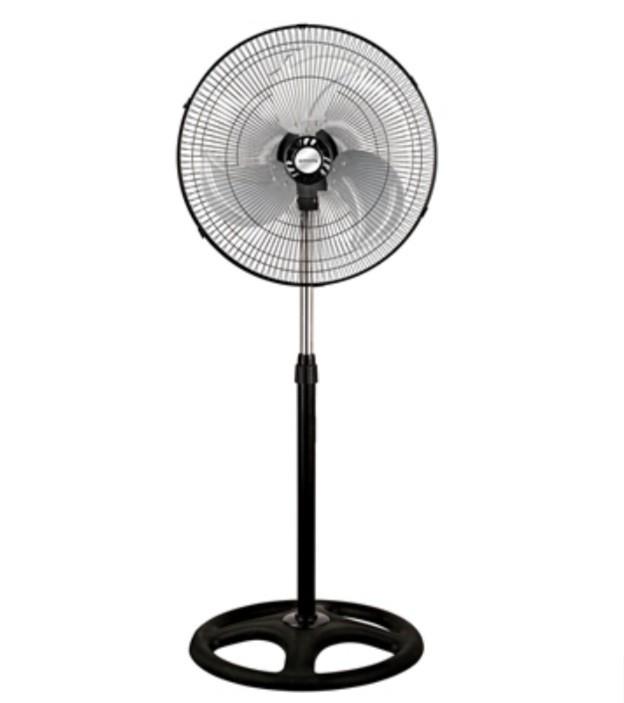 Euromatic 45cm Black Metal Pedestal Fan, Furniture & Home Living
